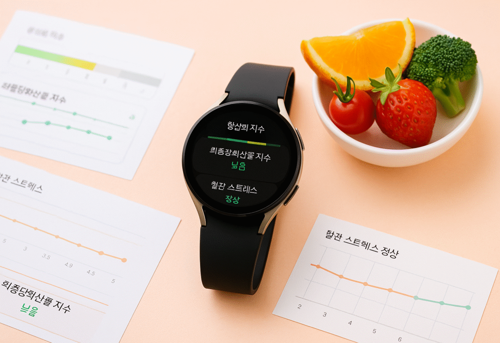 갤럭시워치 건강 기능 설명 화면