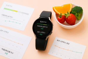 갤럭시워치 건강 기능 설명 화면