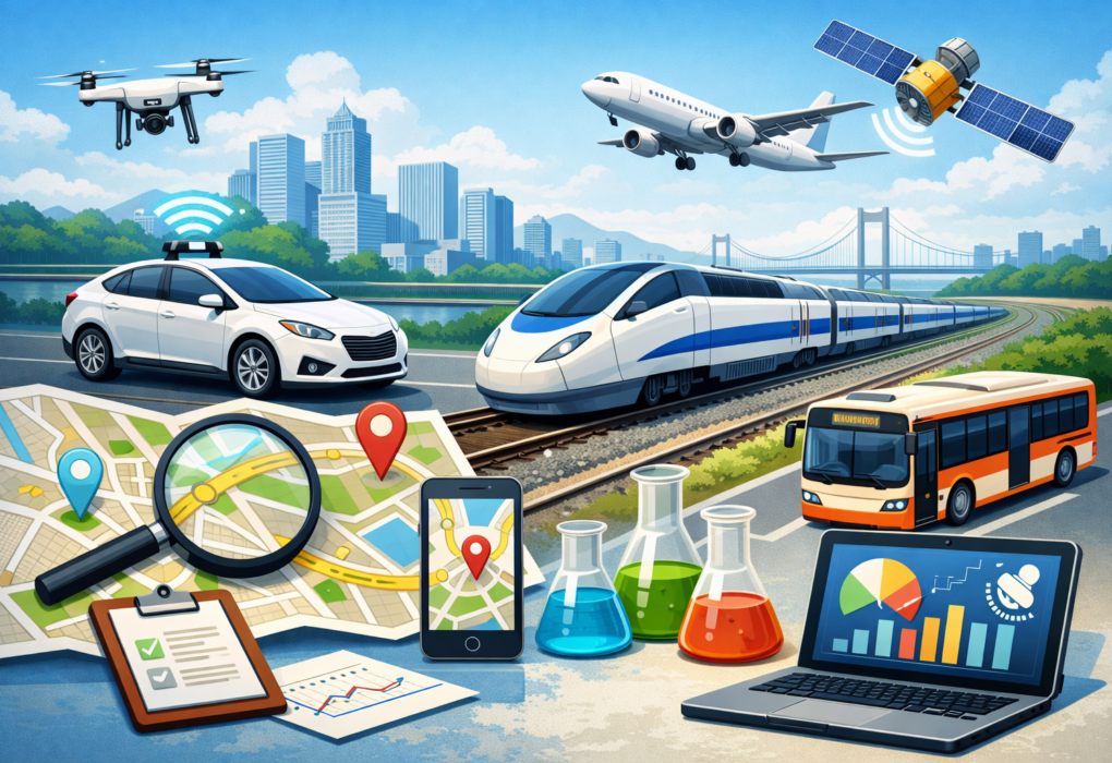 실시간 교통 흐름을 한눈에 보여주는 지도 실험 화면